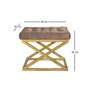 Atelier Del Sofa Puff Capraz - Gold, Brown